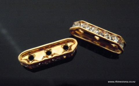Preciosa Diamante Bardelle Gold/Crystal 3Hole